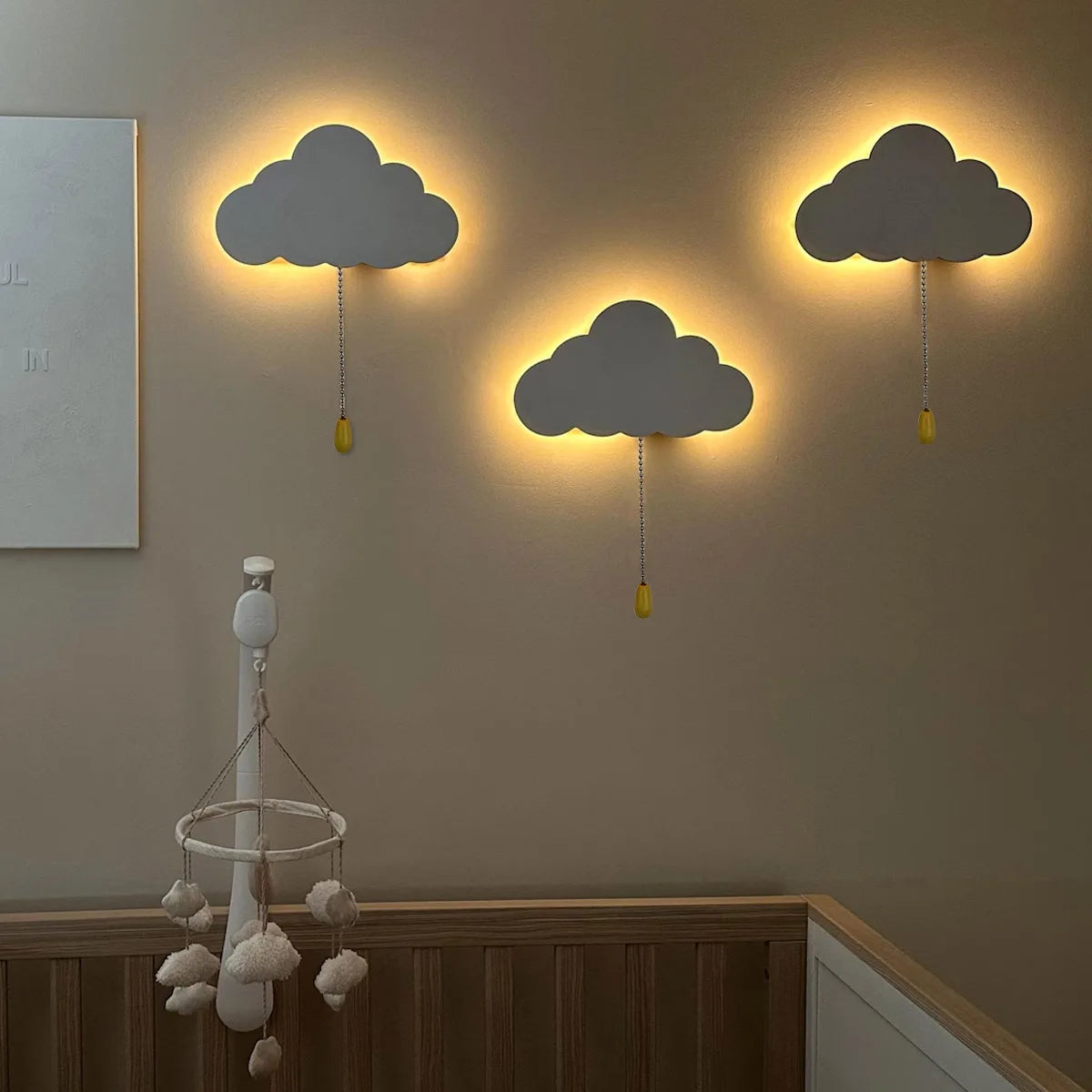 Cloud Light - Floating Cloud Wall Lamps for Nursery & Kids' Bedrooms