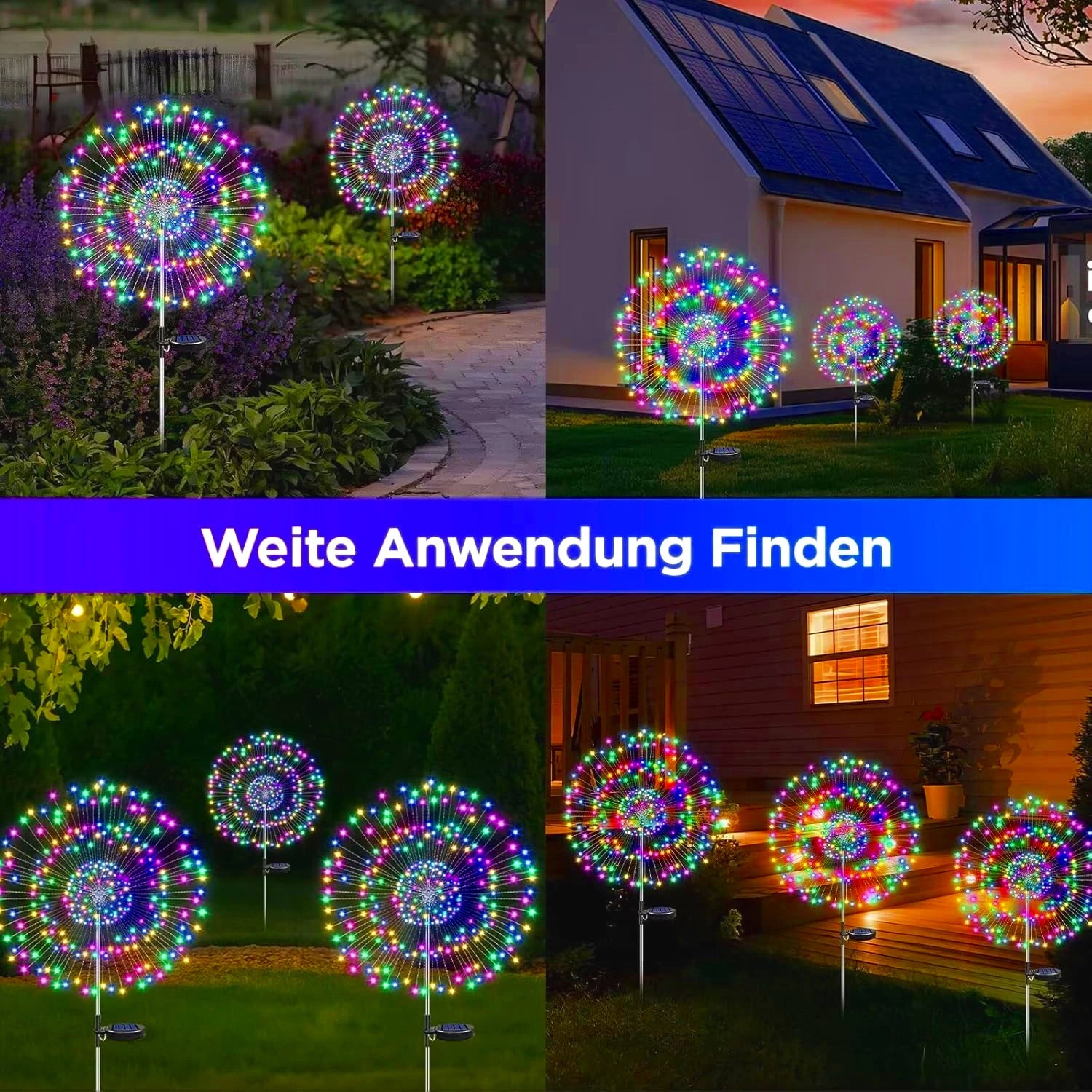Solar Lights for Outdoor Garden 60/200/420LED Lighting Lawn Decor