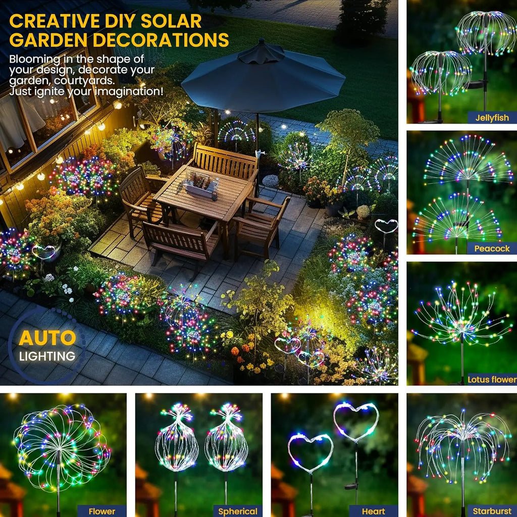 Solar Lights for Outdoor Garden 60/200/420LED Lighting Lawn Decor