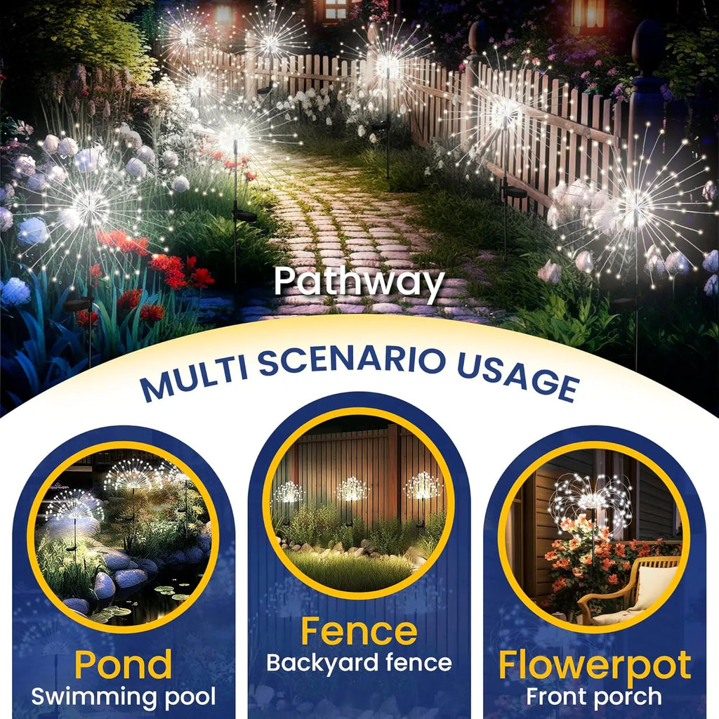 Solar Lights for Outdoor Garden 60/200/420LED Lighting Lawn Decor