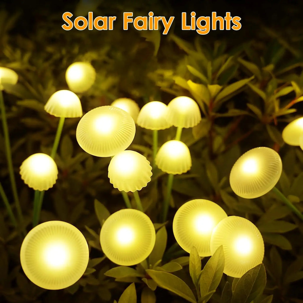 LED Solar Jellyfish Mushroom Lamp