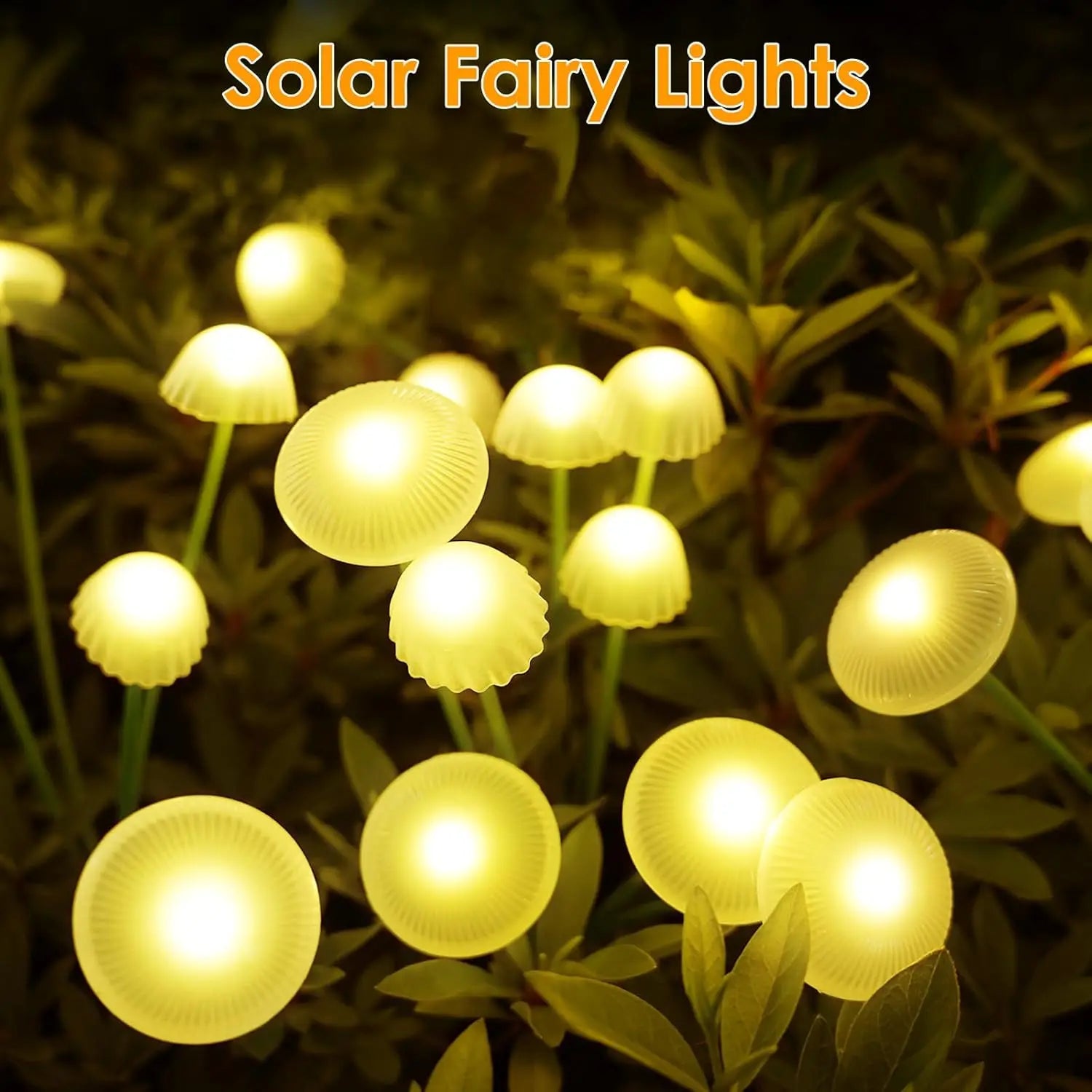 LED Solar Jellyfish Mushroom Lamp