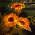 3 Heads 1 Head Solar Simulation Sunflower LED Lights