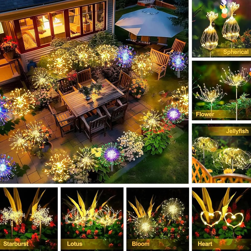 Solar Lights for Outdoor Garden 60/200/420LED Lighting Lawn Decor