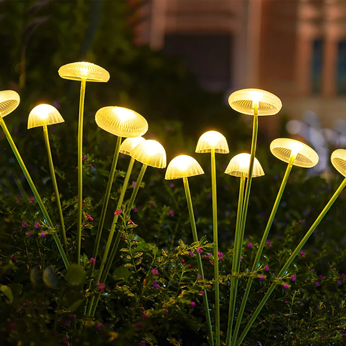 LED Solar Jellyfish Mushroom Lamp