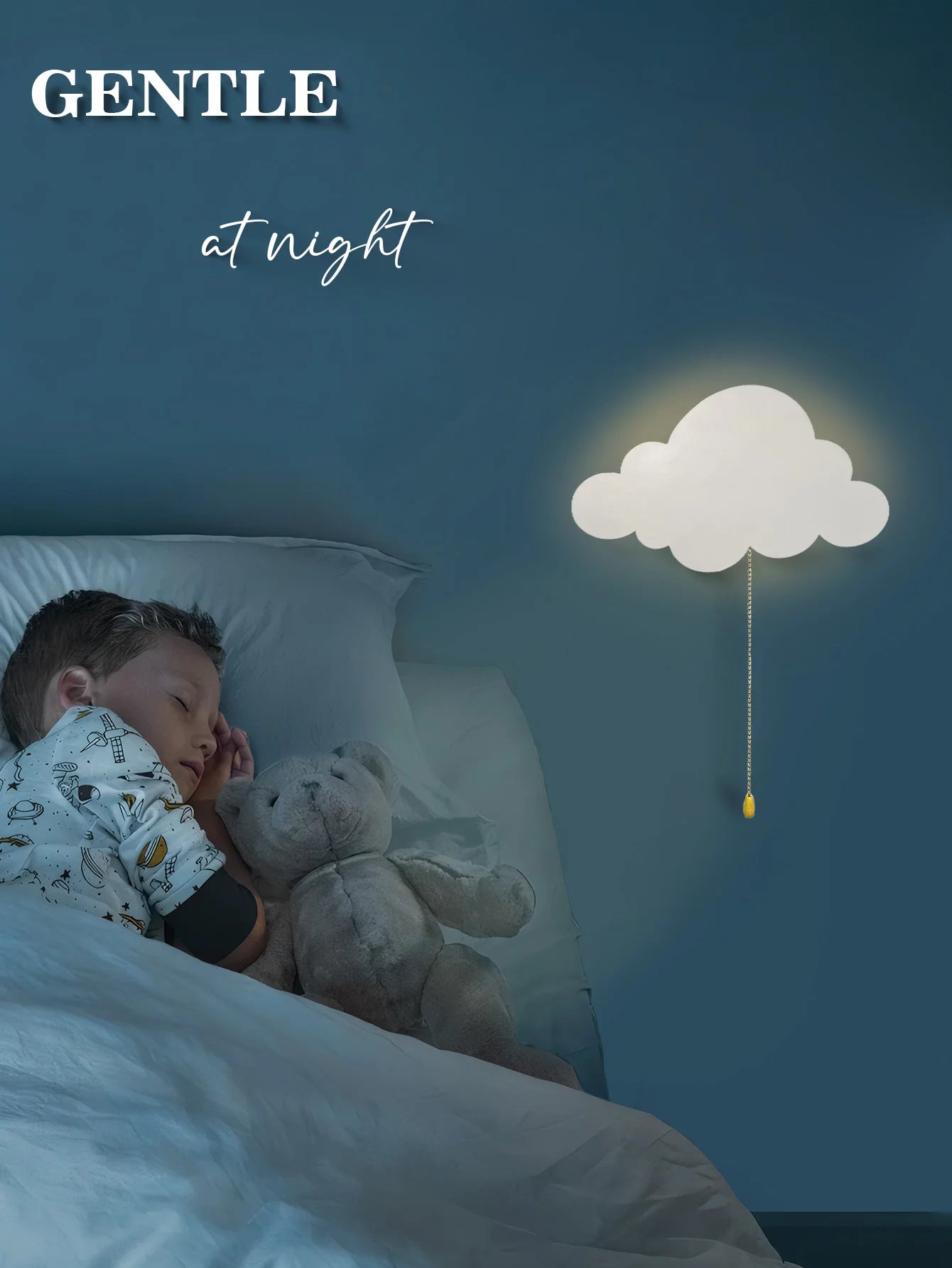Cloud Light - Floating Cloud Wall Lamps for Nursery & Kids' Bedrooms
